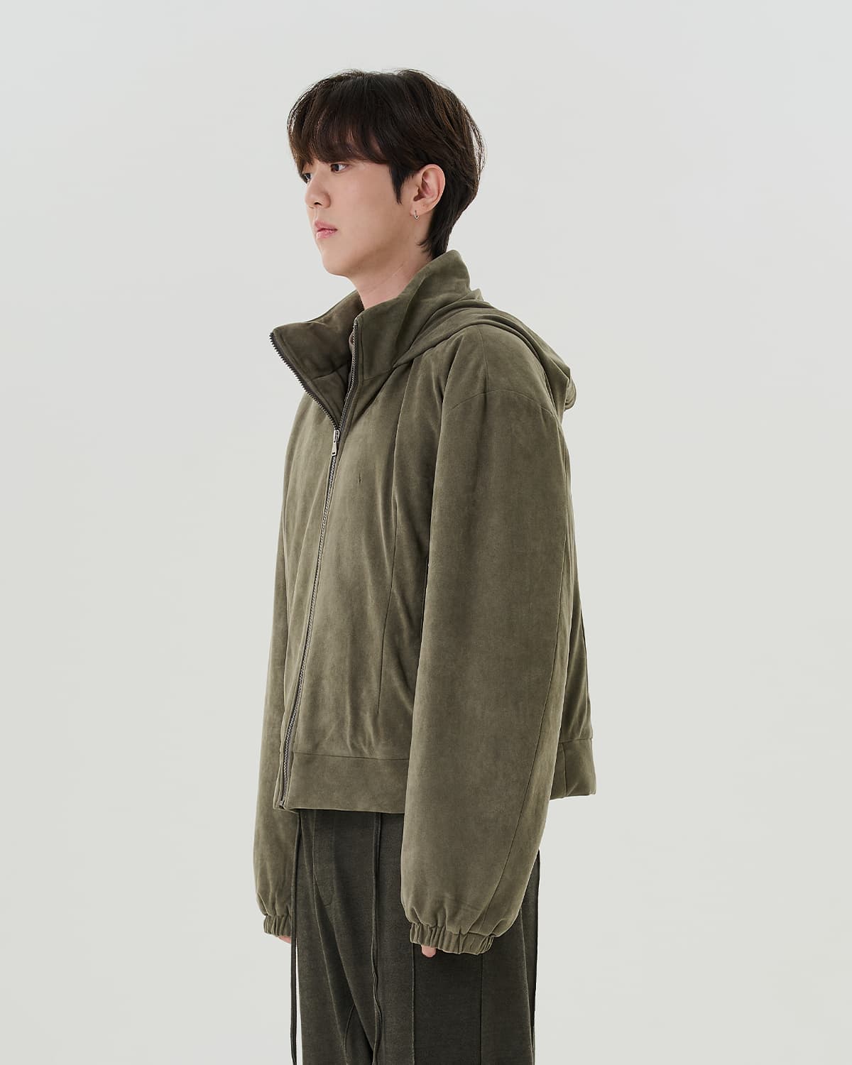 Short Suede Padding (olive) — vue 2