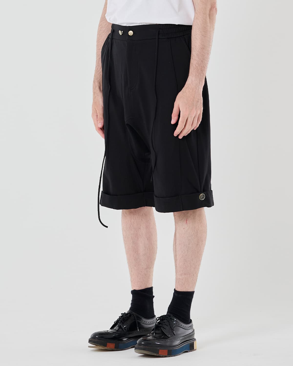 Short Baggie Trousers – black — vue 2