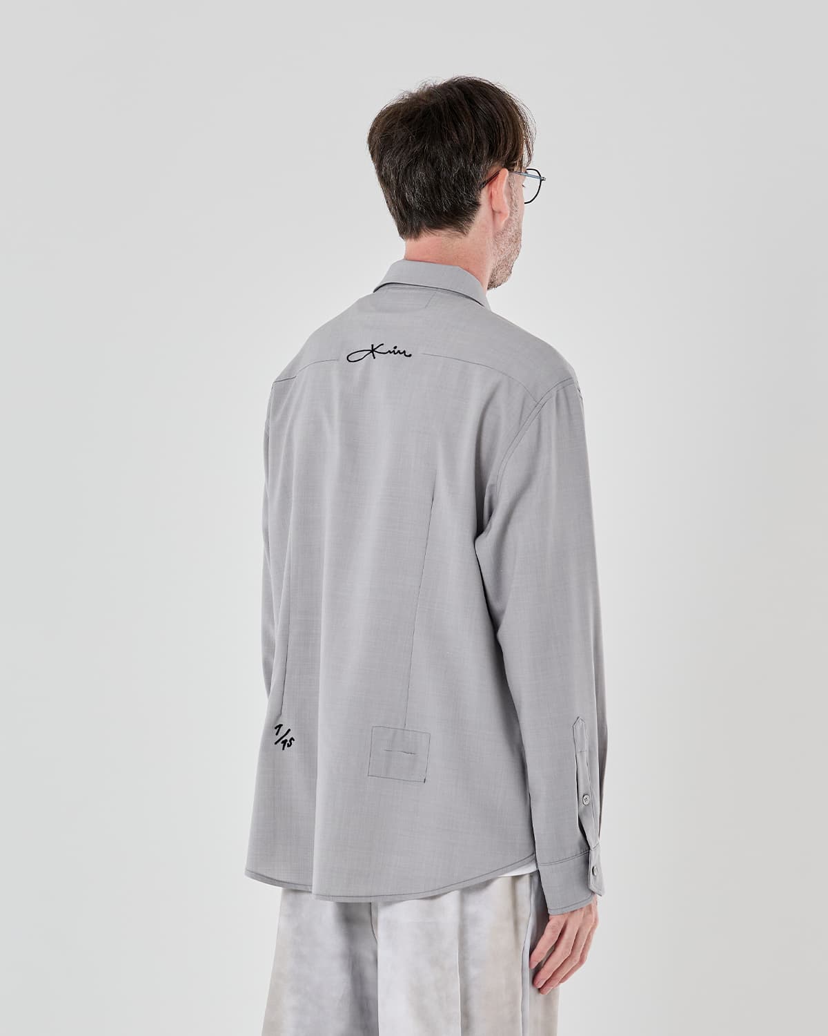 Light Thru the Slit Shirt (blue) — vue 3