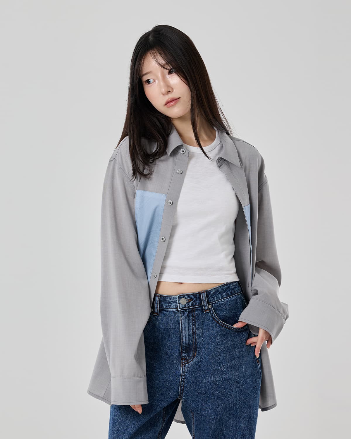 Light Thru the Slit Shirt (blue) — vue 7