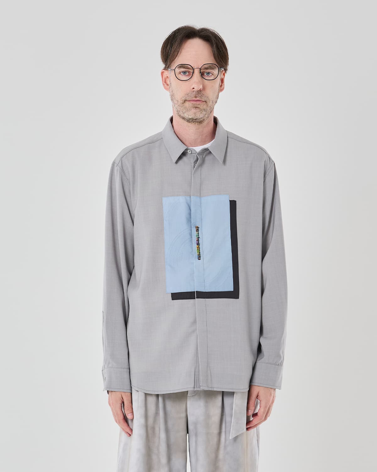 Light Thru the Slit Shirt (blue) — vue 1