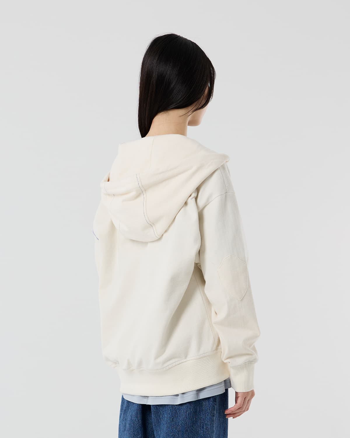 The amusement between Death and Salvation zip-up Hoodie — vue 3