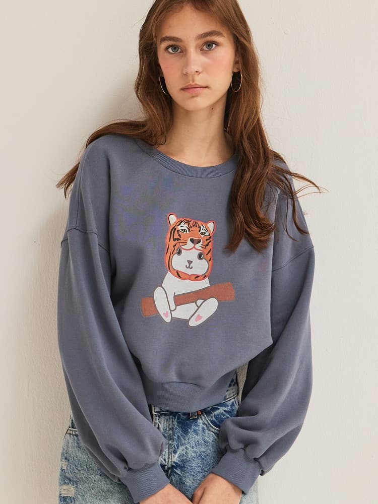 Tigerabbit Sweatshirt (Gray) — vue 6