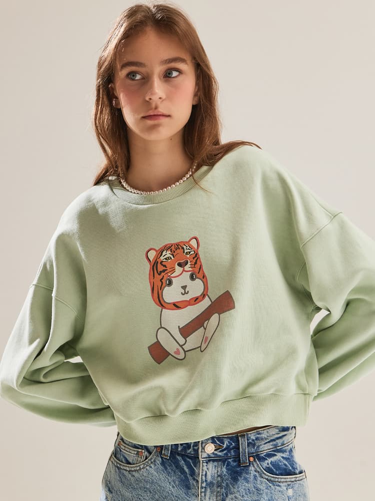 Tigerabbit Sweatshirt (Mint) — vue 5