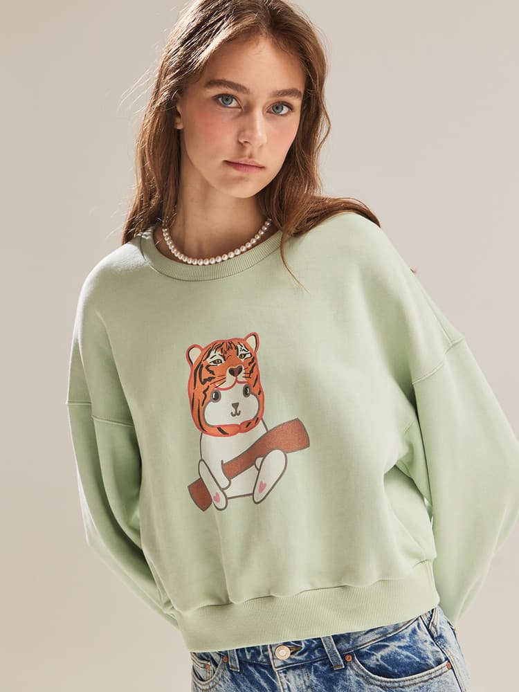 Tigerabbit Sweatshirt (Mint) — vue 7