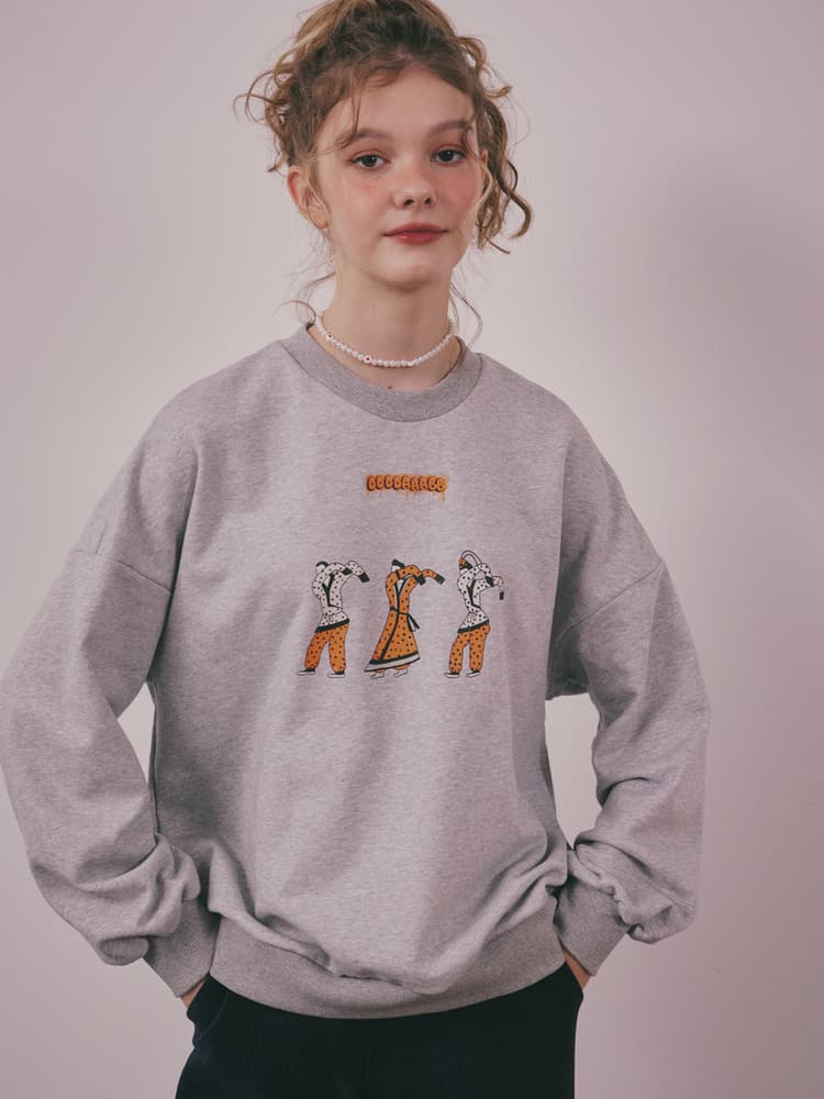 Dab Cotton Sweatshirt (Gray) — vue 3
