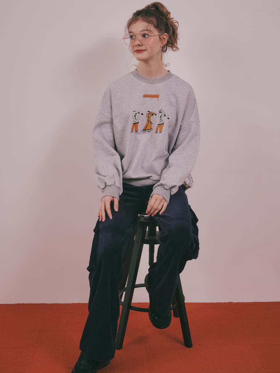 Dab Cotton Sweatshirt (Gray) — vue 22