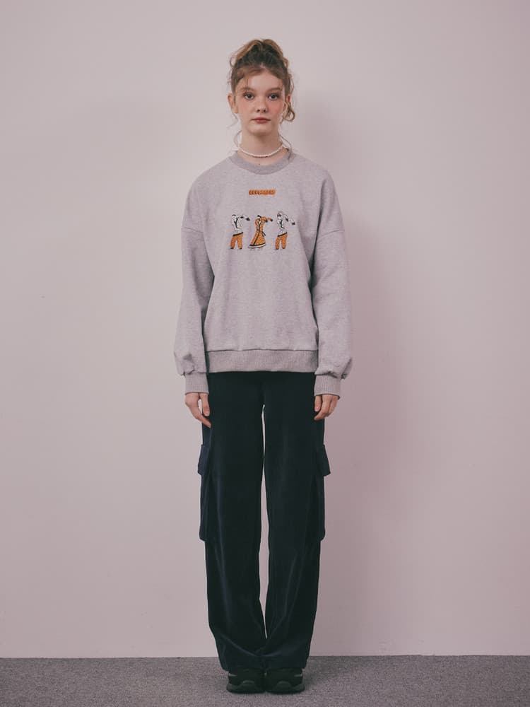 Dab Cotton Sweatshirt (Gray) — vue 4