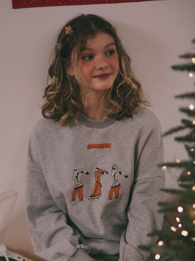 Dab Cotton Sweatshirt (Gray) — vue 5