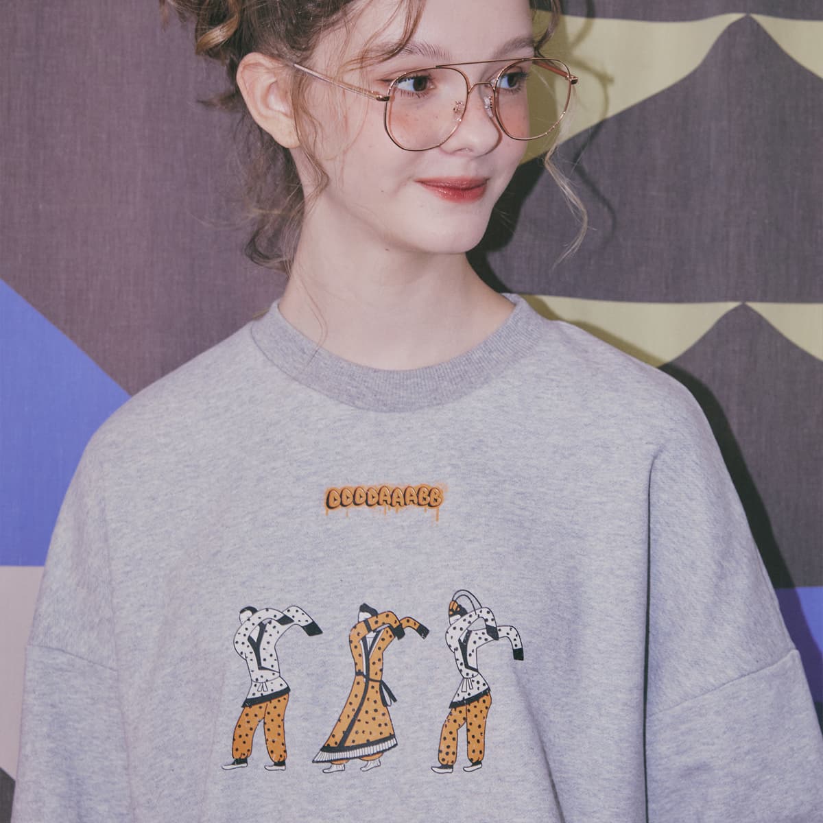 Dab Cotton Sweatshirt (Gray) — vue 6