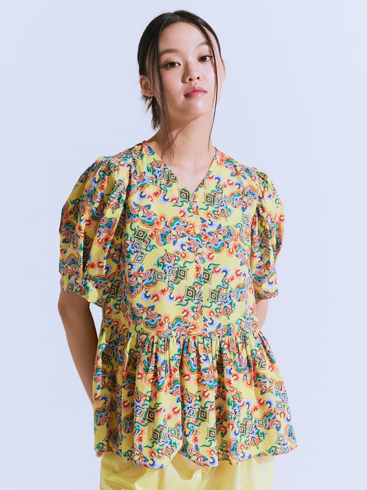 Chilbo Blouse (Lemon Yellow) — vue 4