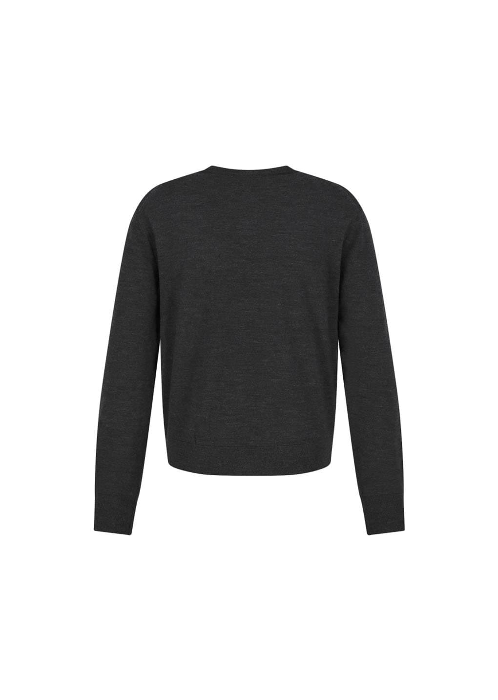 Men's Wool Cardigan, Charcoal — vue 7