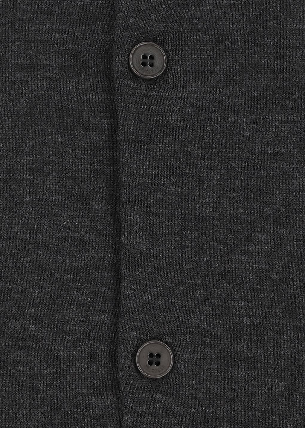 Men's Wool Cardigan, Charcoal — vue 9