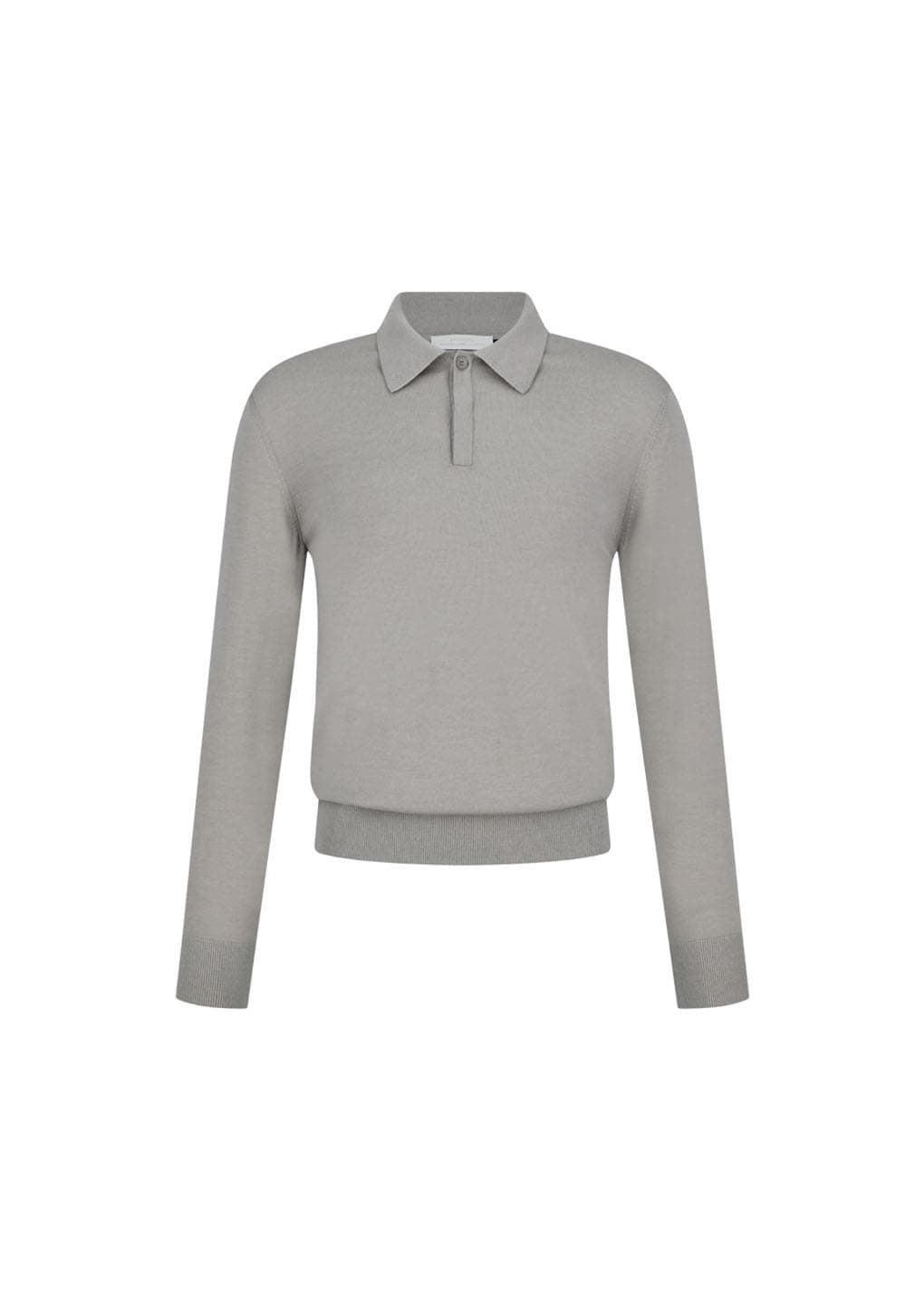 Wool Collar Knit, Light Khaki — vue 2