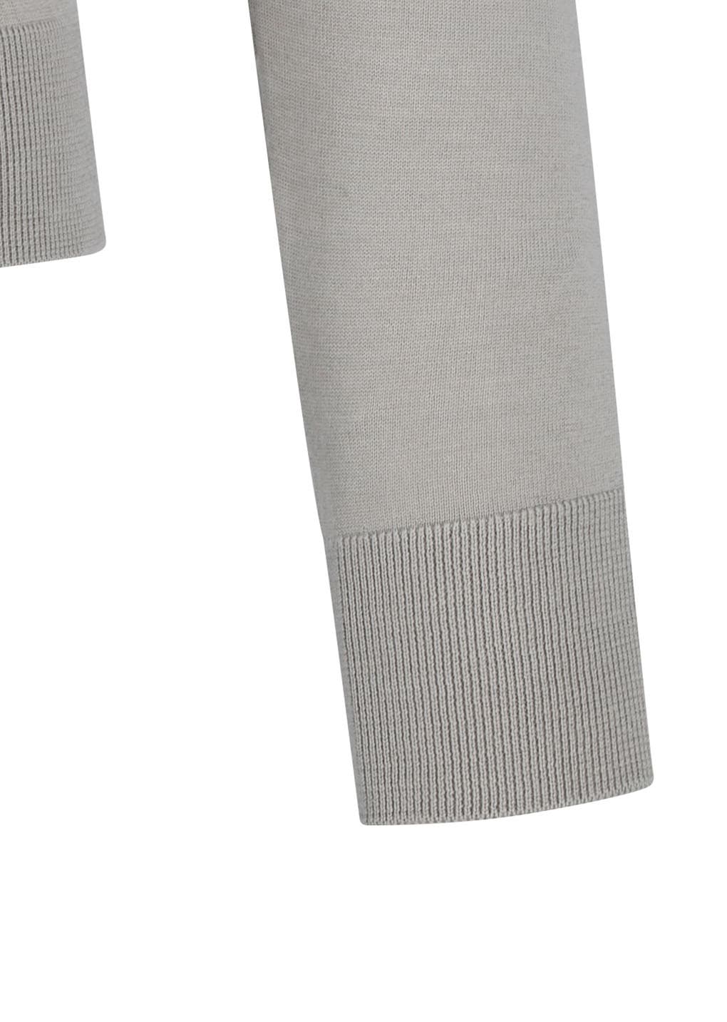 Wool Collar Knit, Light Khaki — vue 6