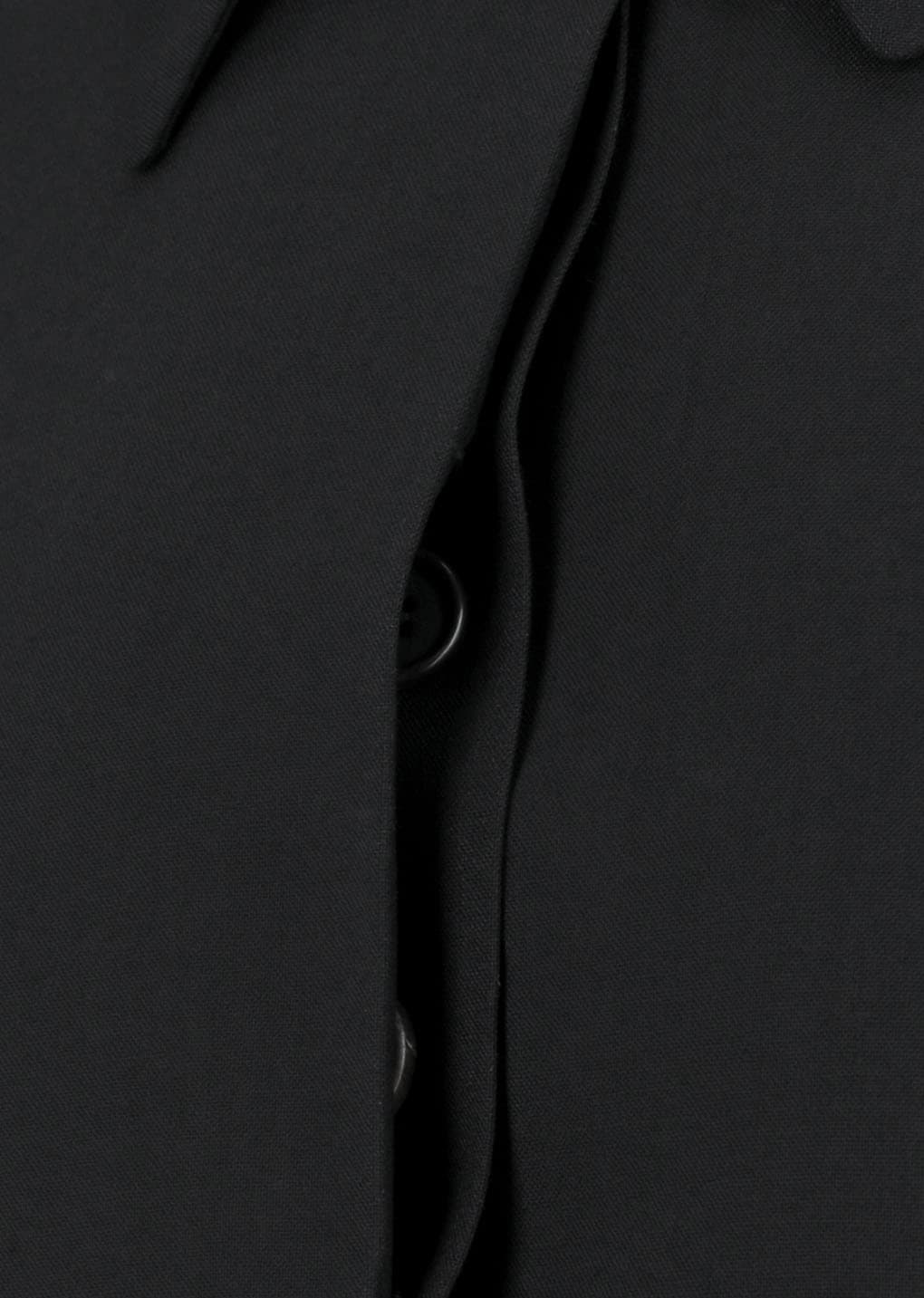 Wool Short Jacket, Black — vue 7
