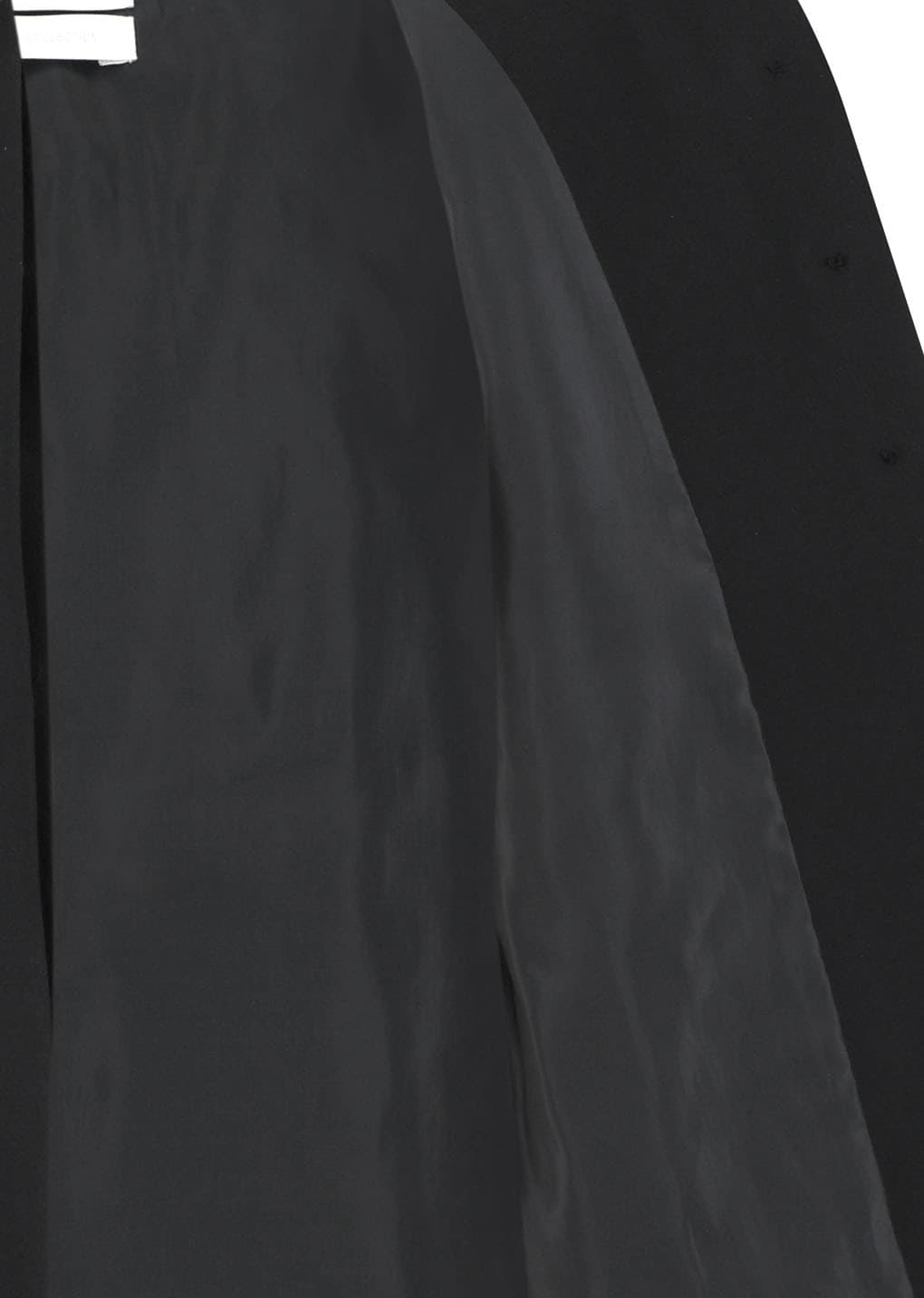 Wool Short Jacket, Black — vue 9