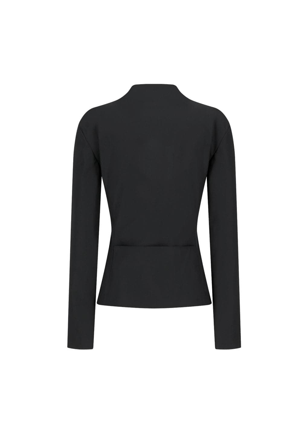 Slim Fit Zip Up Jumper, Black — vue 6