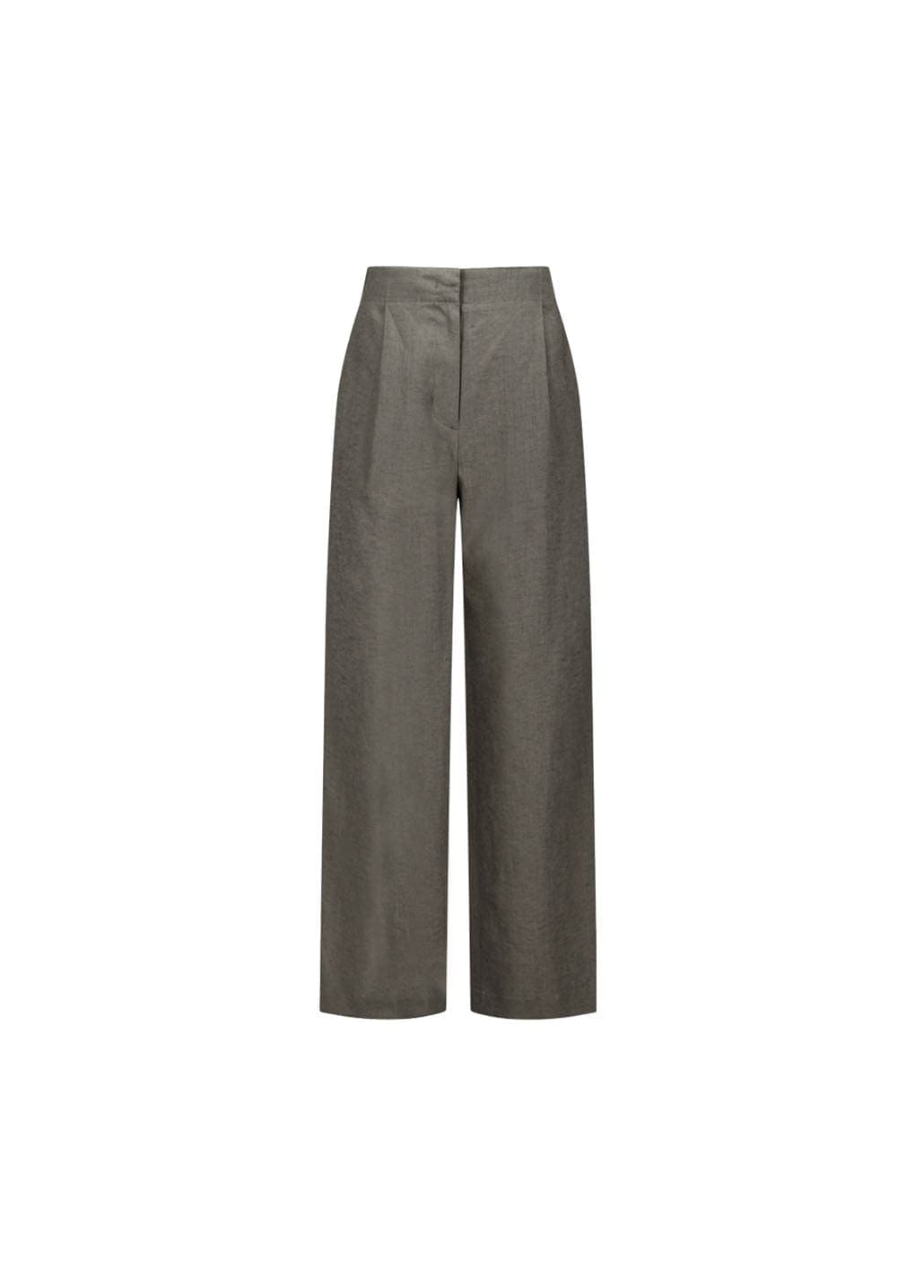 Linen Tuck Pants, Khaki — vue 6