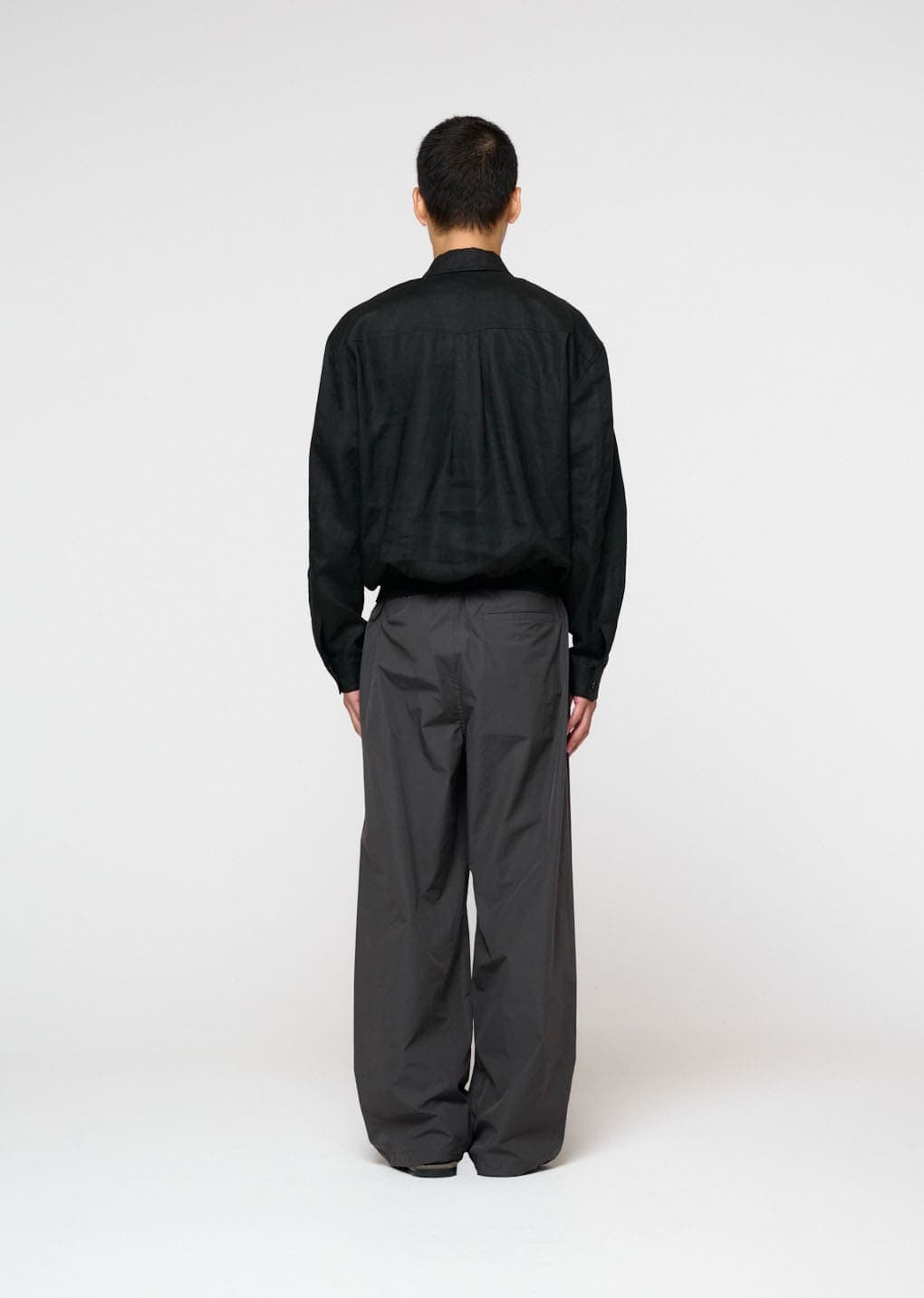 Linen Pullover, Black — vue 4