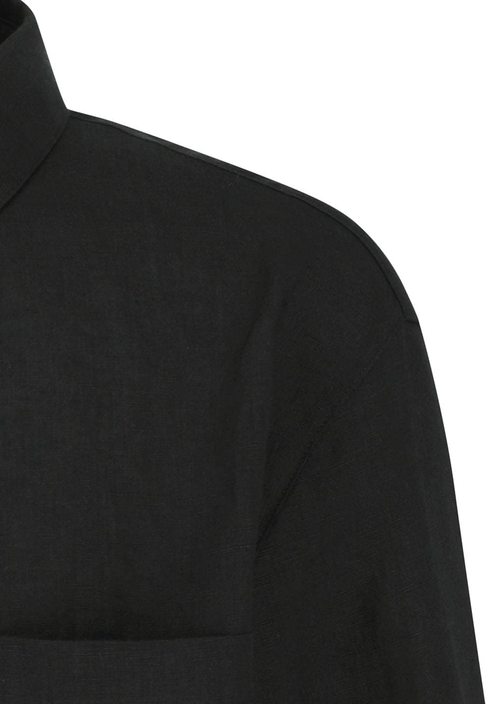 Linen Pullover, Black — vue 9