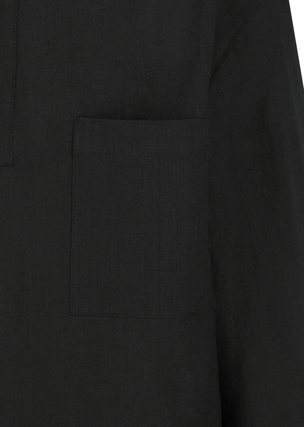 Linen Pullover, Black — vue 10