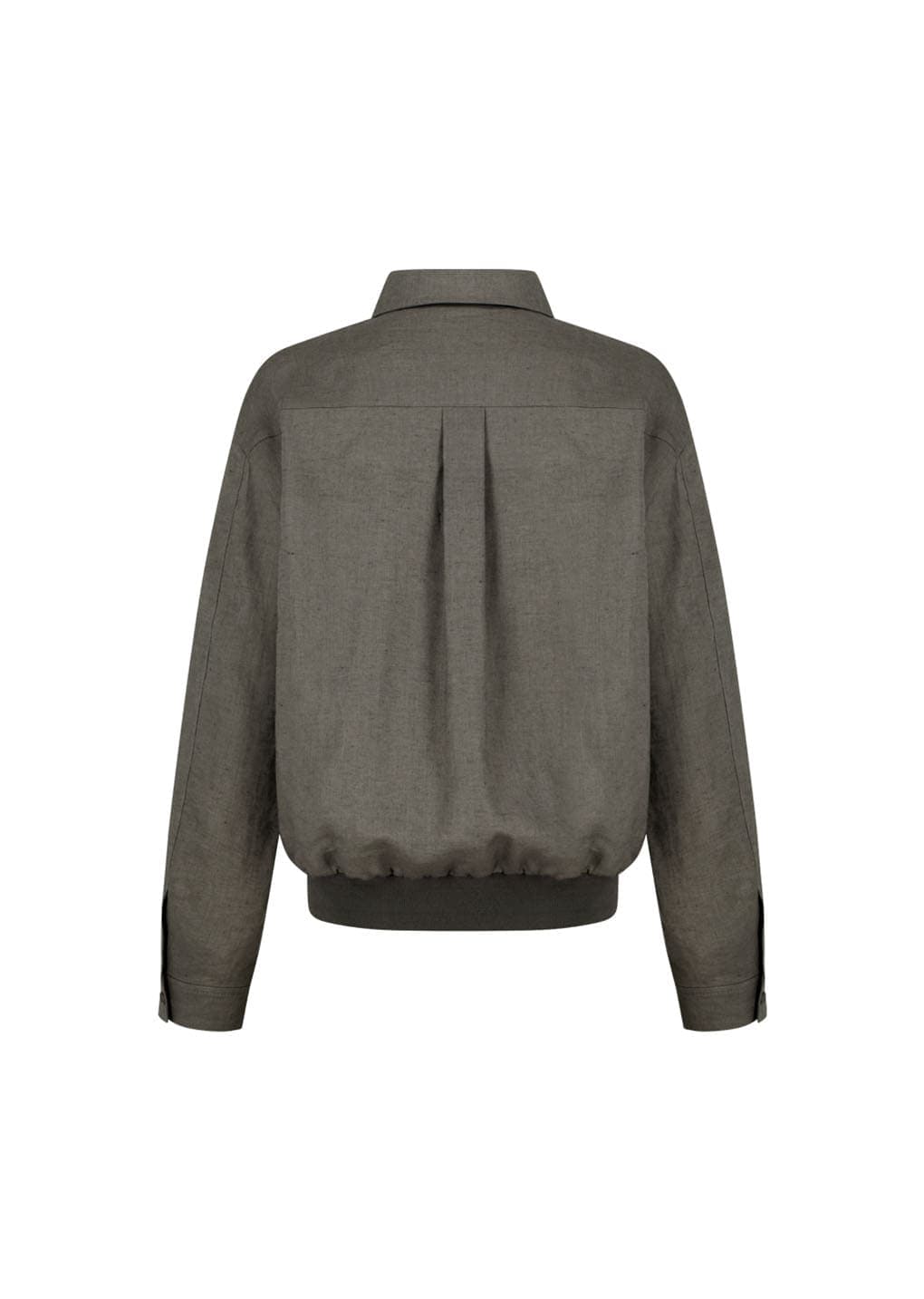 Linen Pullover, Khaki — vue 7