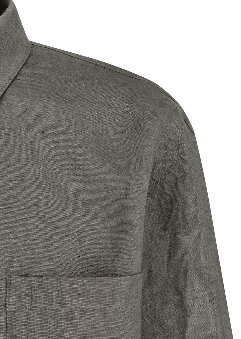 Linen Pullover, Khaki — vue 10