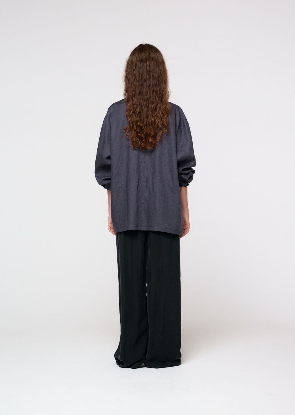 Linen Pocket Jacket, Blue — vue 8