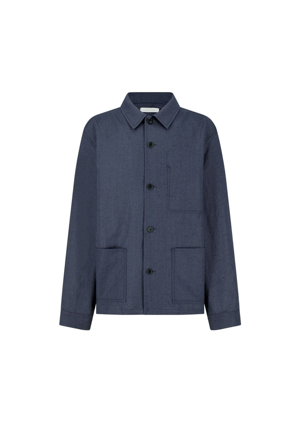 Linen Pocket Jacket, Blue — vue 9