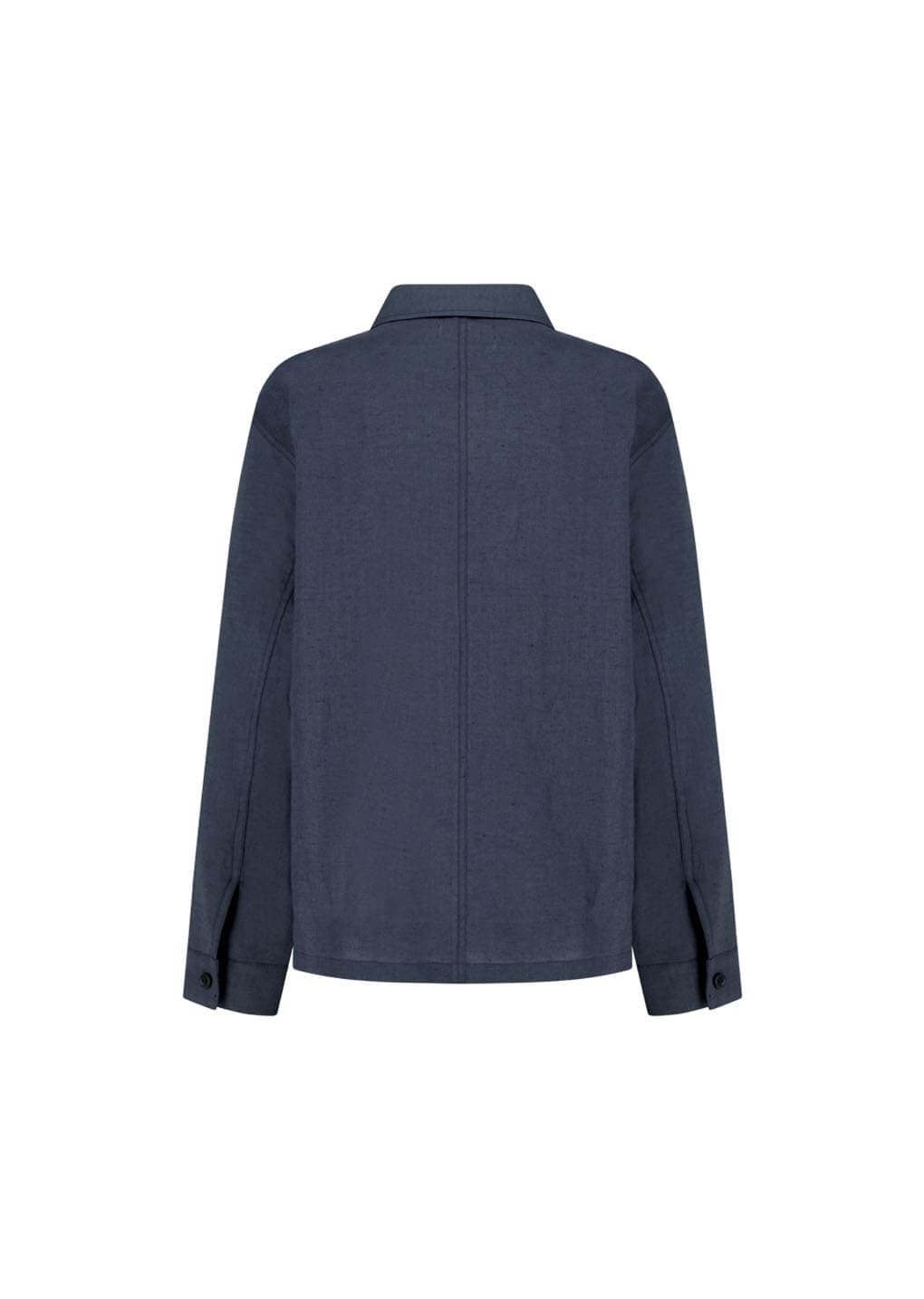 Linen Pocket Jacket, Blue — vue 10