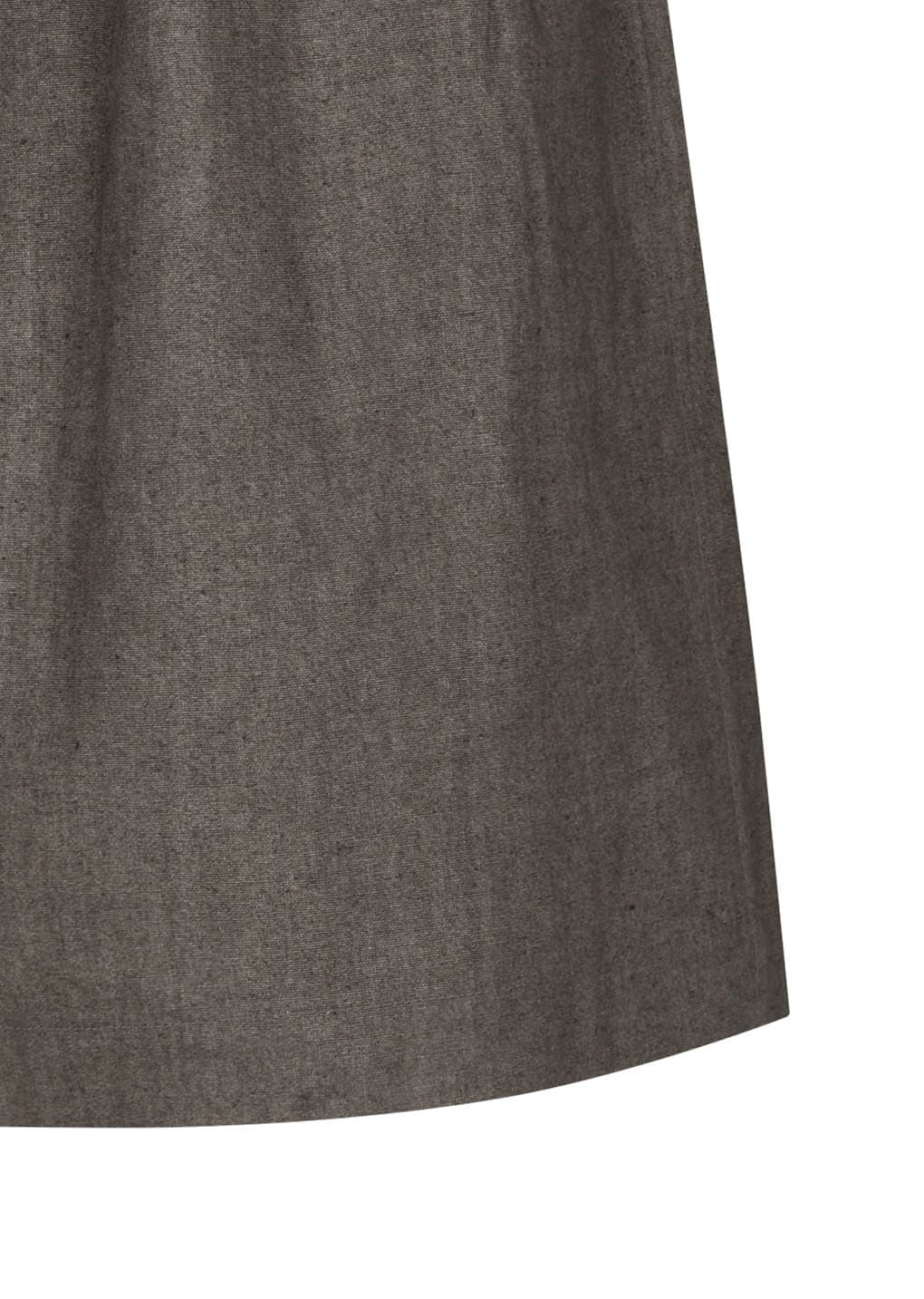 Linen Drawstring Shorts, Brown — vue 8