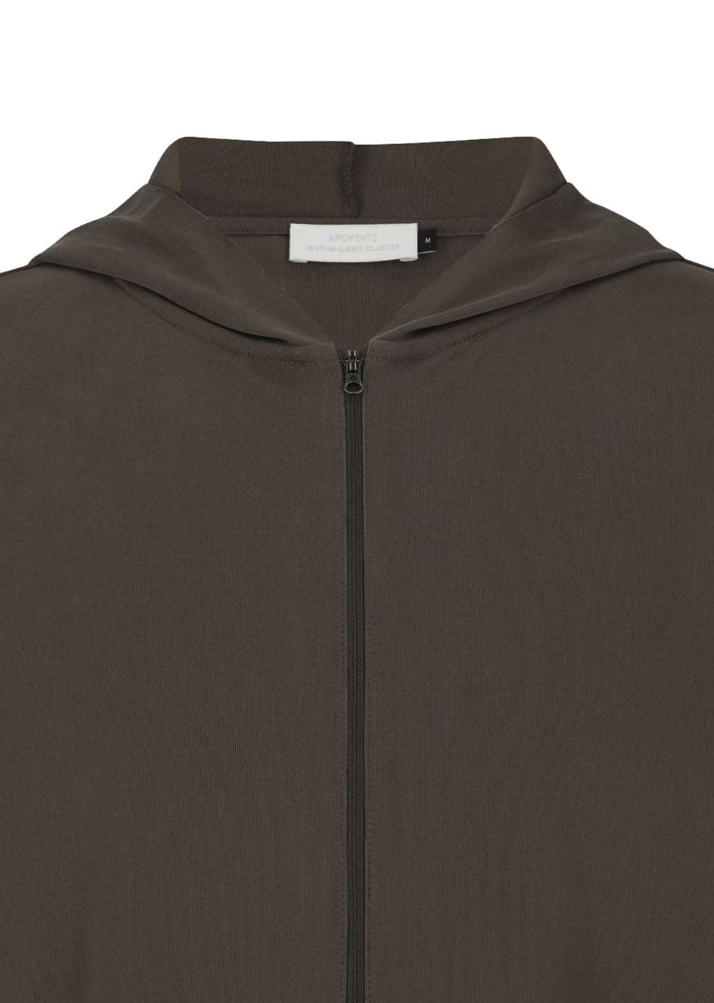 Jersey Hooded Jumper, Brown — vue 7