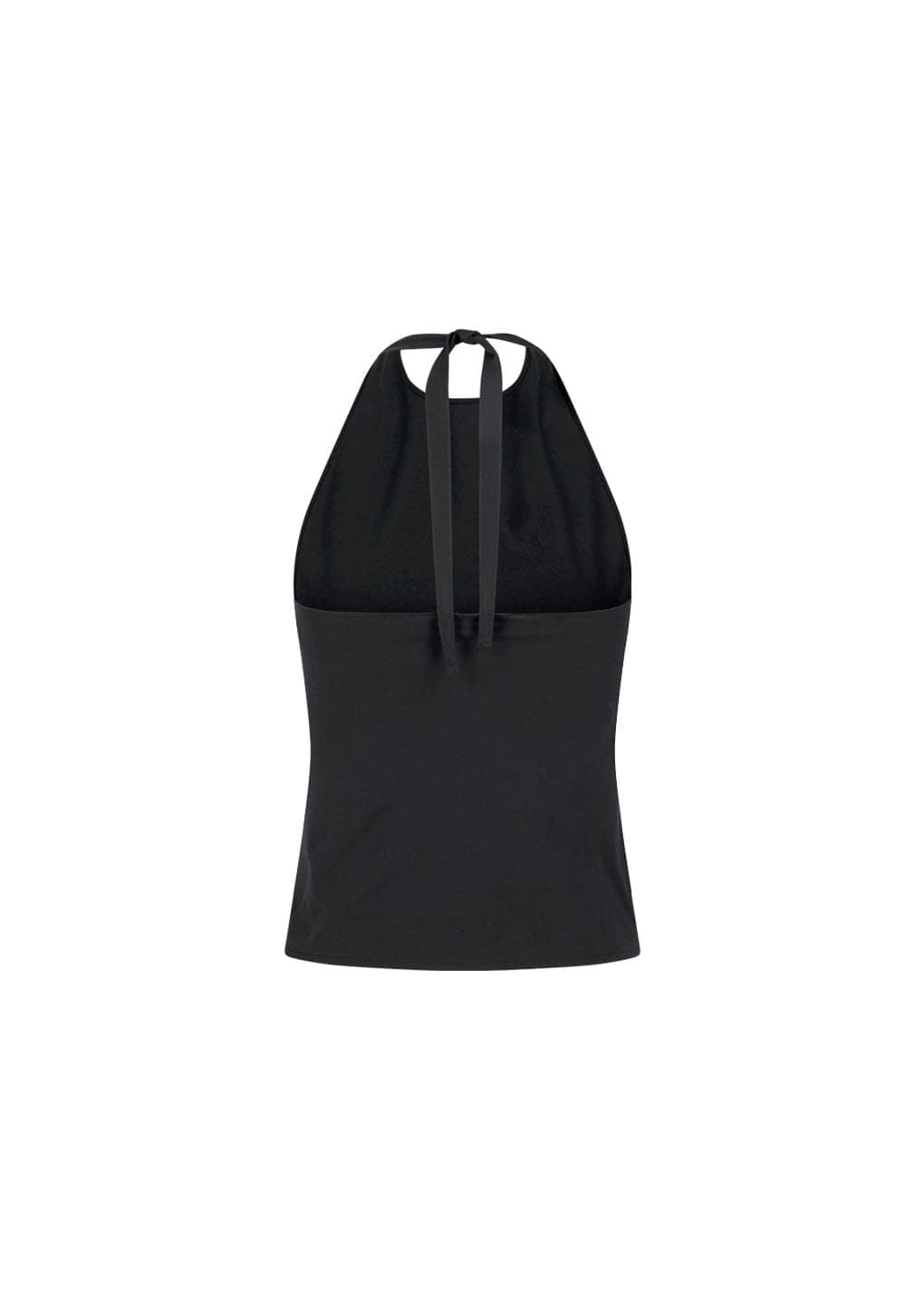 Jersey Halter Neck Top, Charcoal — vue 6