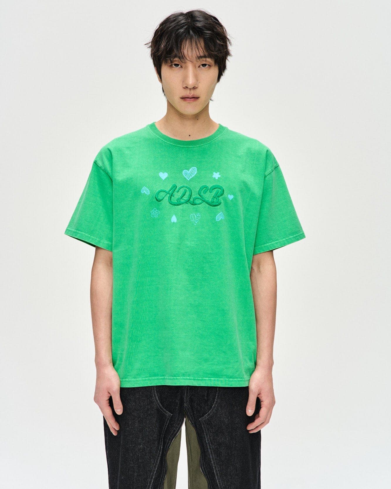 ADSB Hearts Card T-Shirts (Green) — vue 2