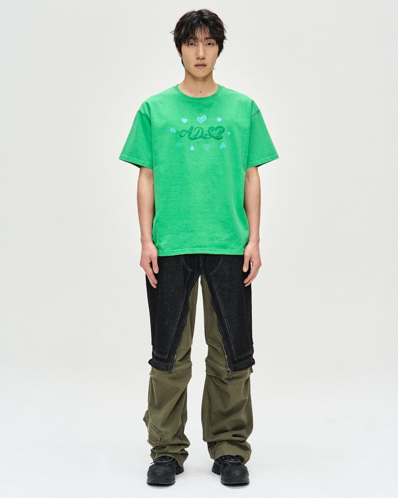 ADSB Hearts Card T-Shirts (Green) — vue 5