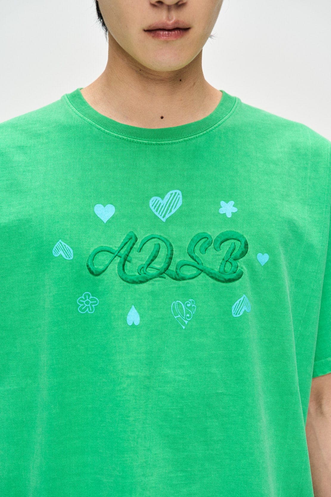 ADSB Hearts Card T-Shirts (Green) — vue 8