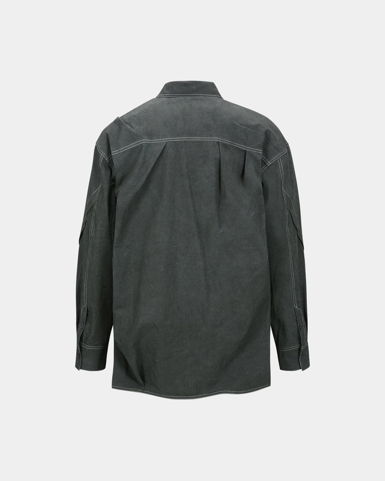 Alice Dyed Cotton Shirts (Charcoal) — vue 4