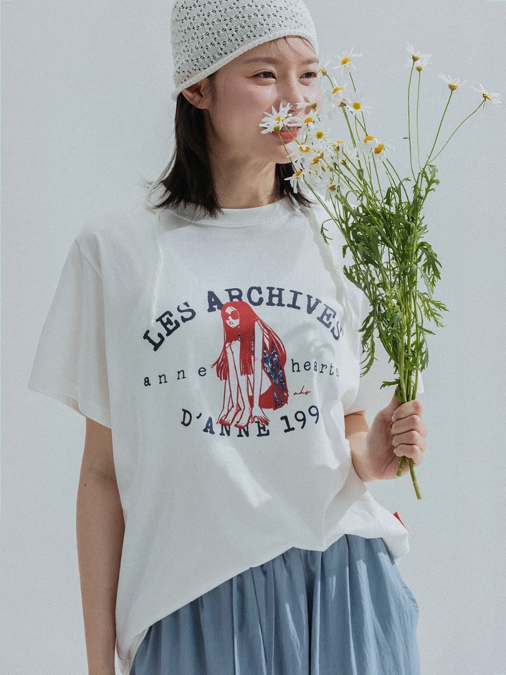 1994 Girl Archive Graphic Tee (Ivory) — vue 1
