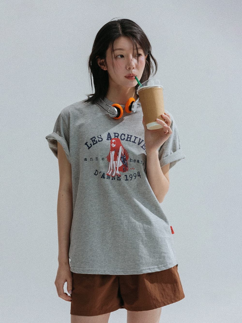 1994 Girl Archive Graphic Tee (Melange) — vue 4