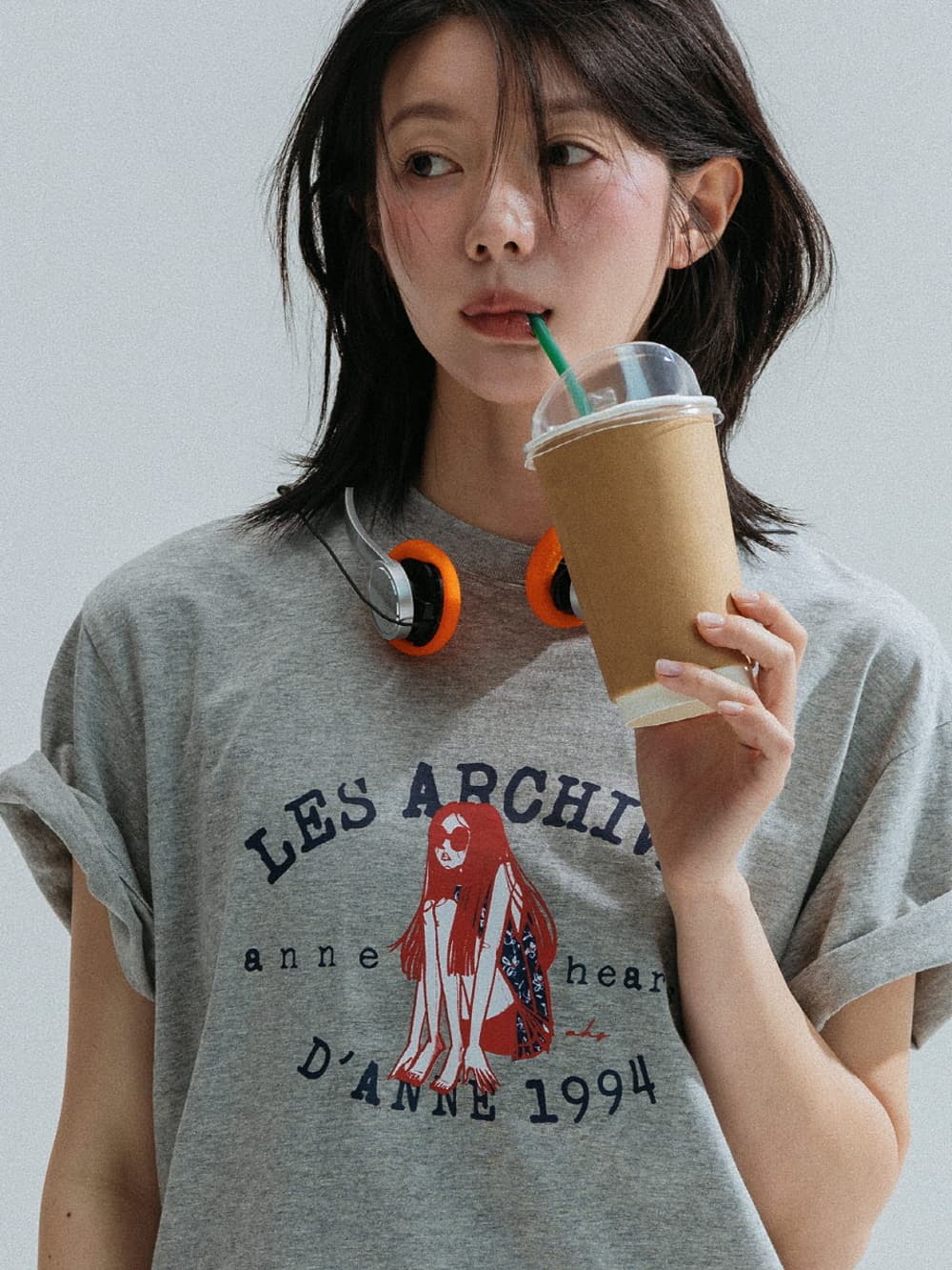 1994 Girl Archive Graphic Tee (Melange) — vue 6
