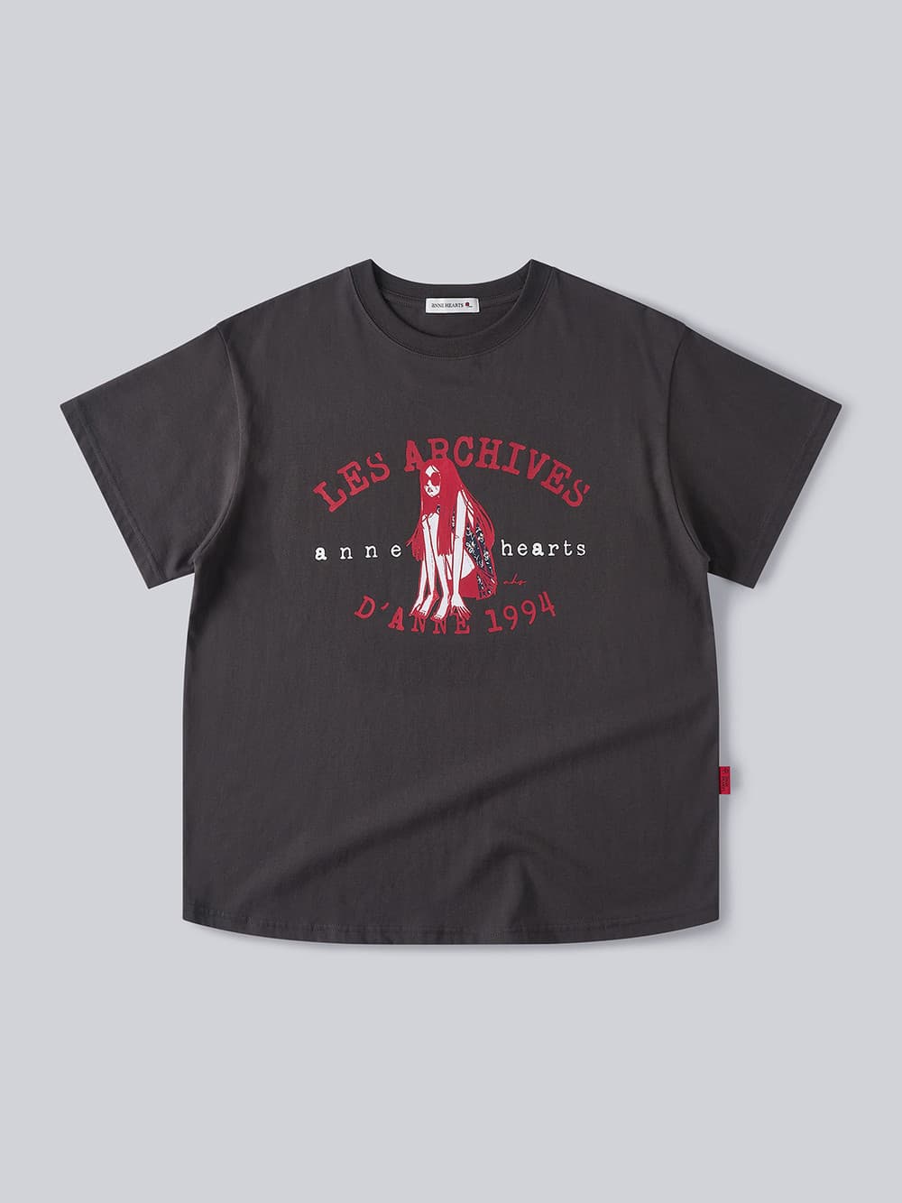 1994 Girl Archive Graphic Tee (Charcoal) — vue 2
