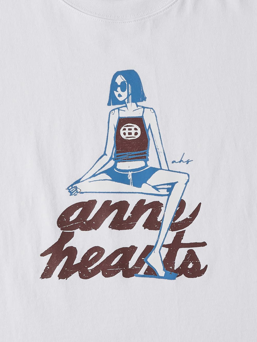 Sitting Girl Tee (White) — vue 9