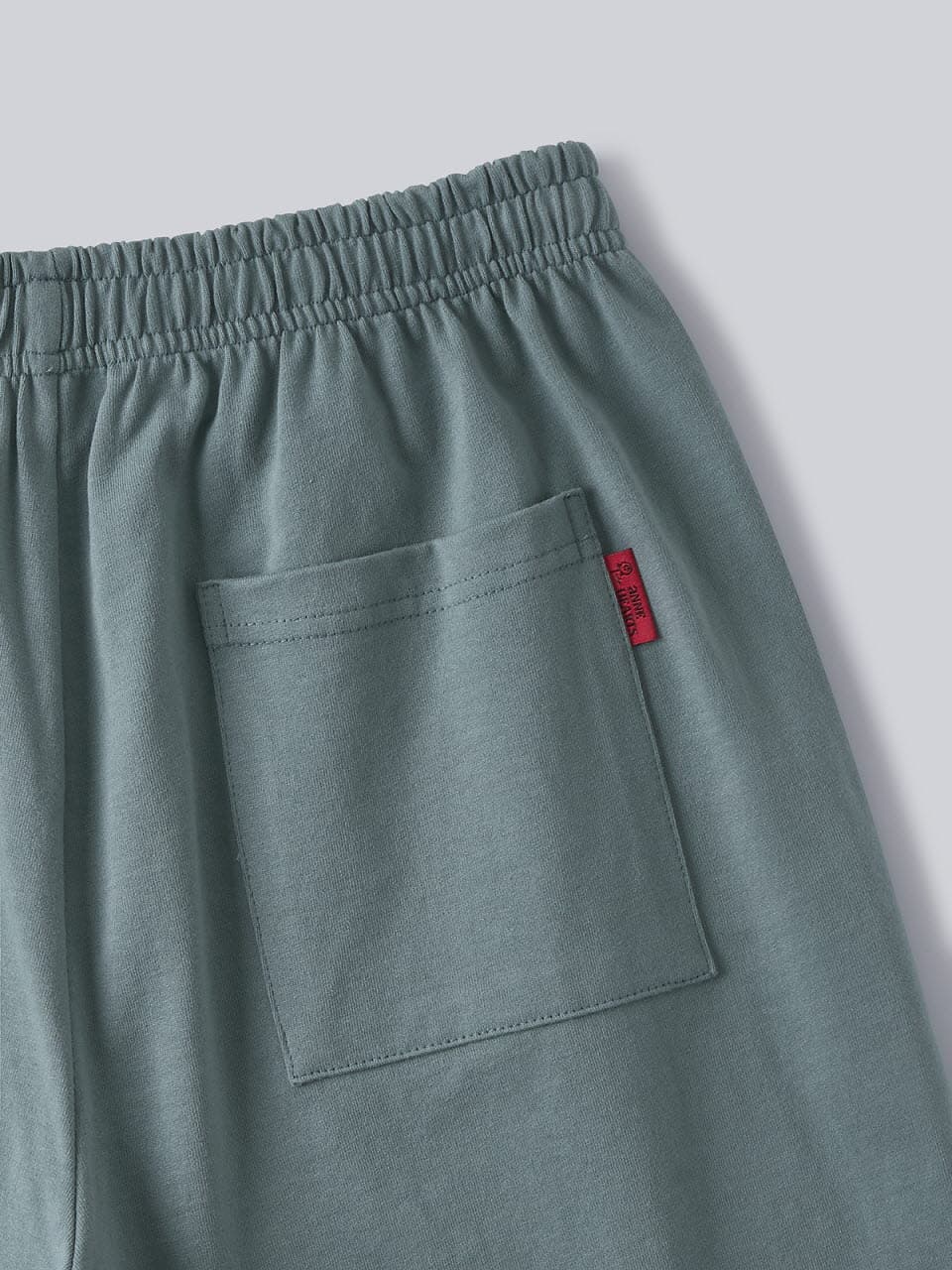 Bermuda Jersey Shorts (Sage Green) — vue 10