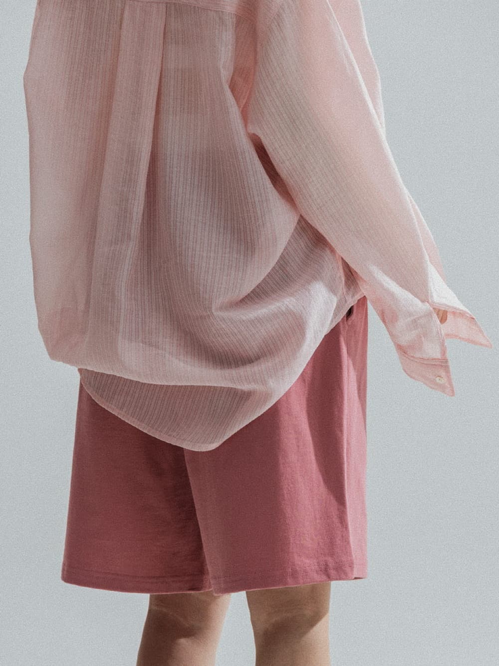 Bermuda Jersey Shorts (Indie Pink) — vue 4