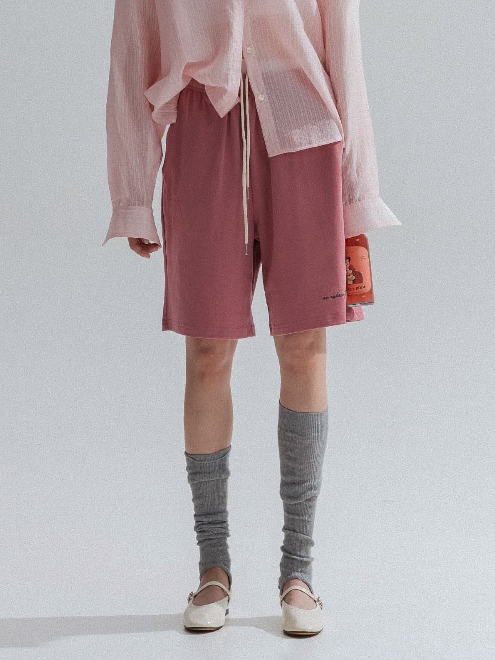 Bermuda Jersey Shorts (Indie Pink) — vue 1