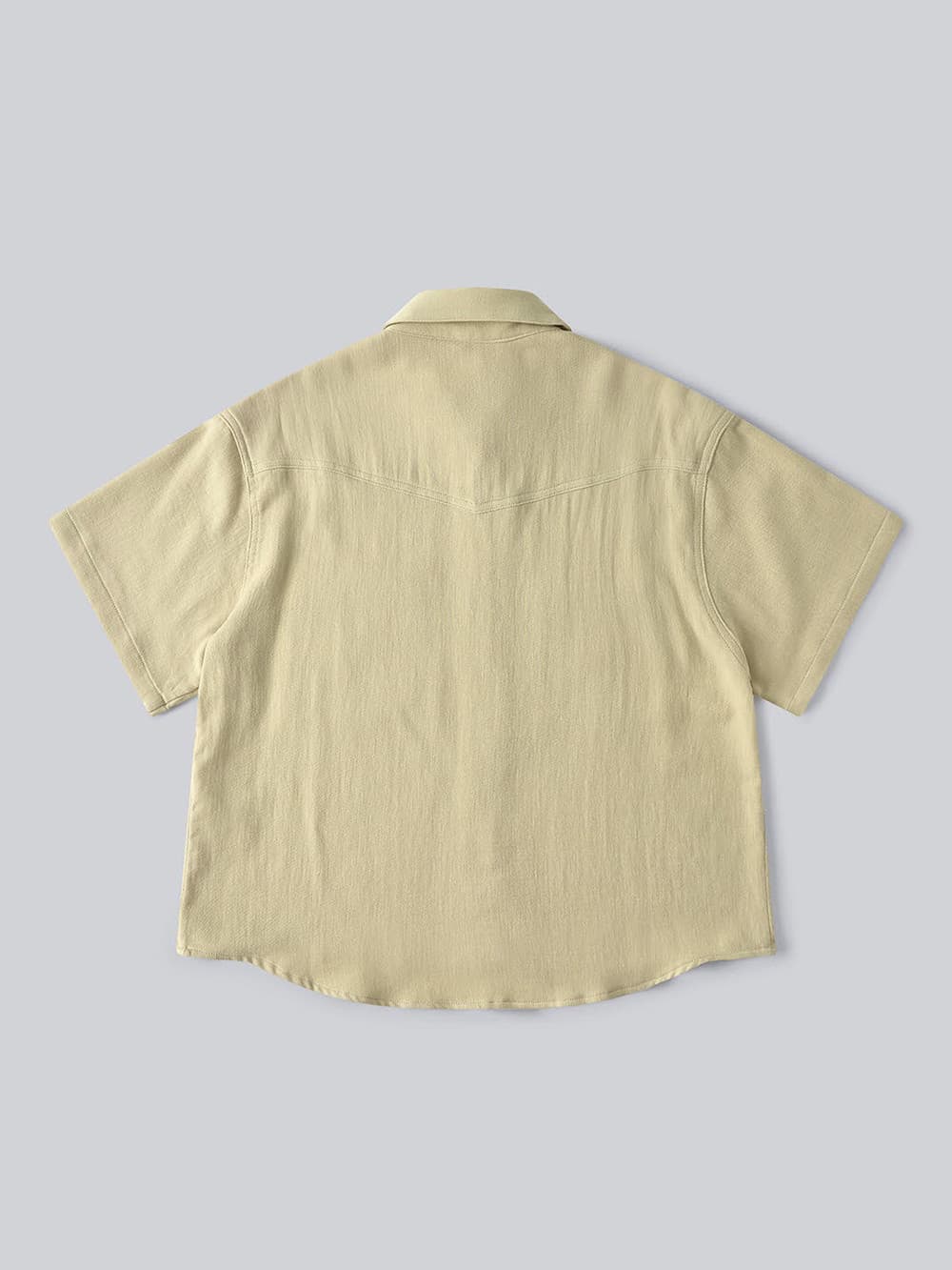 Soft Embroidery Cotton Shirt (Olive) — vue 11