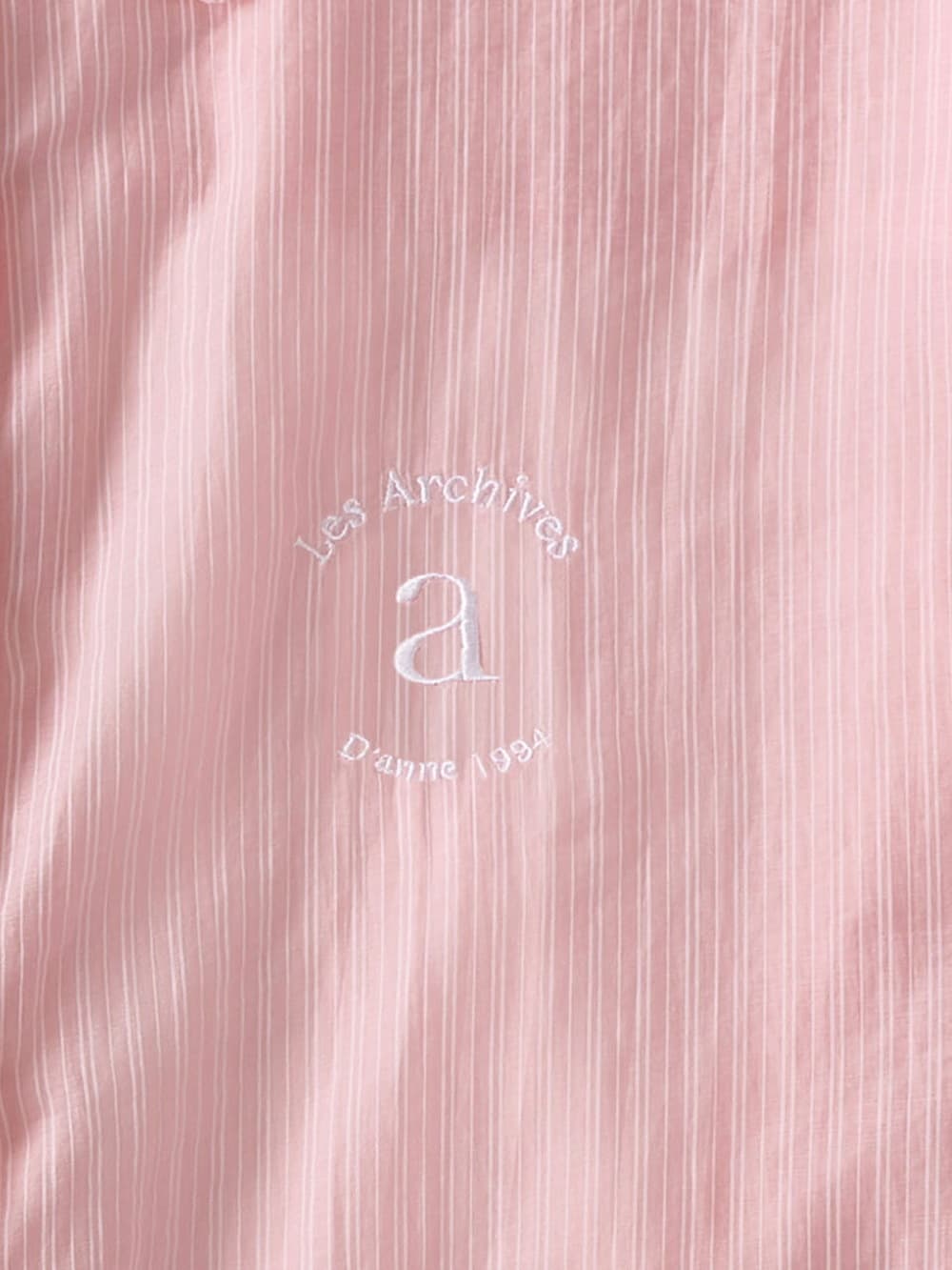 Pinstripe Sheer Shirt (Pink) — vue 11
