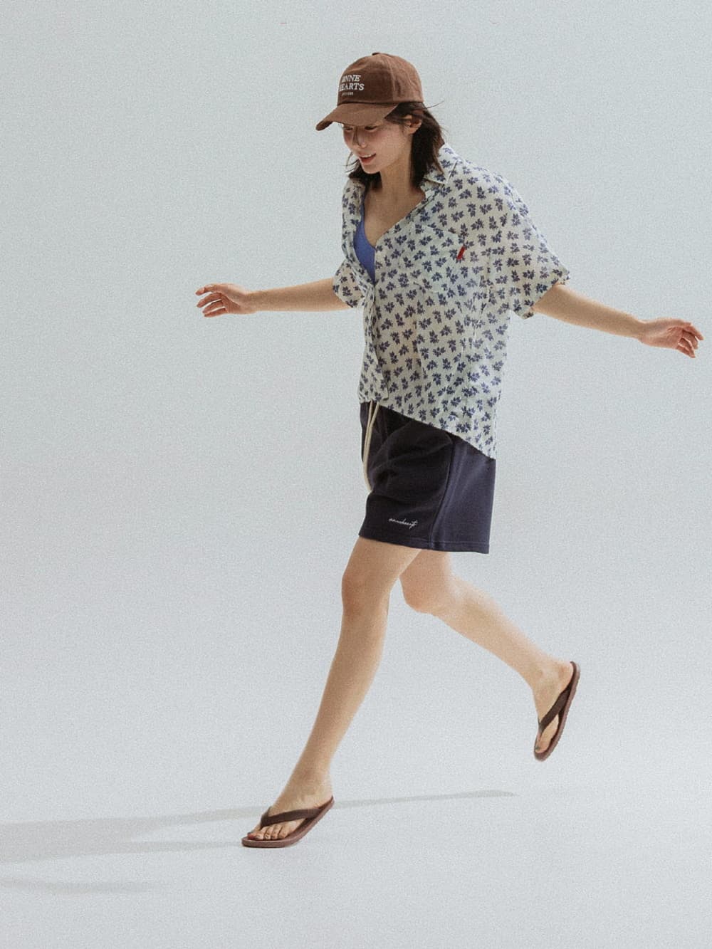 Botanical Cotton Shirt (Ivory) — vue 3