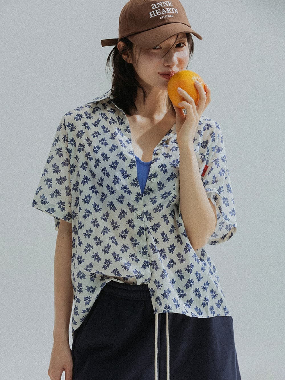 Botanical Cotton Shirt (Ivory) — vue 1